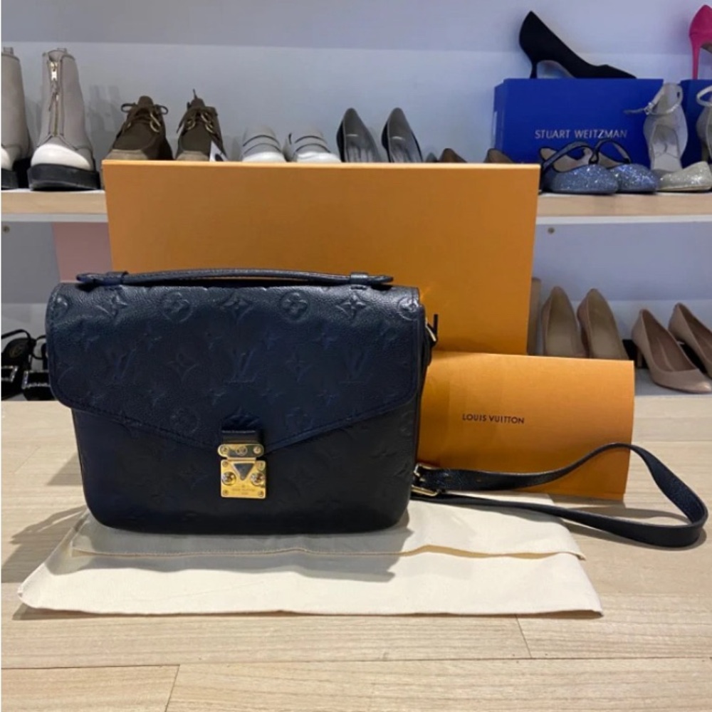 Louis Vuitton Black and Gold Crossbody Bag